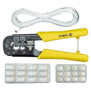 Vorel Szczypce do zaciskania konektorów telefonicznych z akcesoriami 45503 3017604 5906083455032