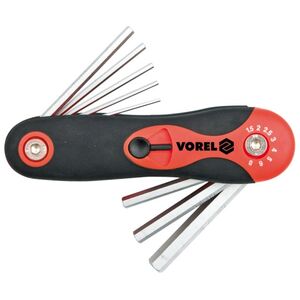 Vorel Zestaw kluczy imbusowych hex wielofunkcyjne 1,5-8mm 8szt. (56506) 3017921 5906083565069