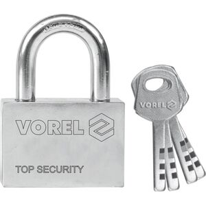 Vorel Kłódka żeliwna powlekana 60mm 4 klucze 77006 3018676 5906083770067