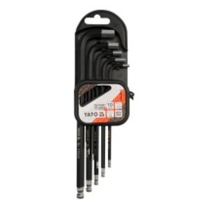 Yato Zestaw kluczy imbusowych hex typ L 1,27-10mm z kulką 10szt. (YT-0561) 3029582 5906083905612
