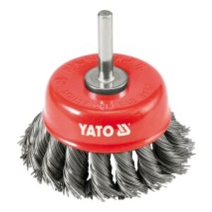 Yato Szczotka czołowa z trzpieniem drut splatany 75mm YT-4752 3030238 5906083947520