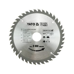 Yato Piła tarczowa do drewna 184x30mm 40z YT-6061 3030326 5906083960611