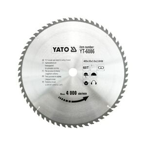 Yato Piła tarczowa do drewna 400x30mm 60z (YT-6086) 3030345 5906083960864