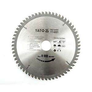 Yato Piła tarczowa do aluminium 210x30mm 72z YT-6093 3030347 5906083960932