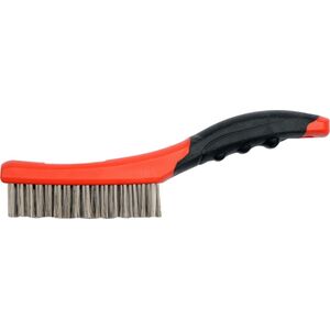 Yato Szczotka druciana 4-rzędowa drut nierdzewny rękojeść plastikowa 260mm (YT-6338) 3036654 5906083963384