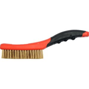 Yato Szczotka druciana 4-rzędowa drut mosiężny rękojeść plastikowa 260mm (YT-6344) 3037976 5906083963445