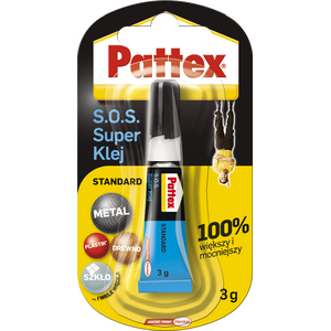 Henkel Klej uniwersalny błyskawiczny PATTEX S.O.S. Super Klej Standard 3g 3047350 5900364535192