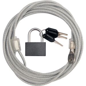 Vorel Linka stalowa 4mm 3m z kłódką 3 klucze (77815) 3049593 5906083778155