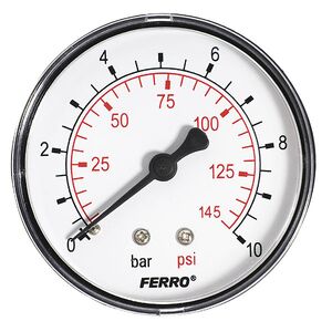 Ferro Manometr 63mm przyłącze 1/4” tylne (M6310A) 3053062 5901095655104