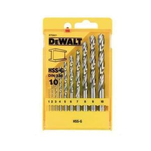 Wiertło Dewalt do metalu HSS walcowe 2 7 4 5 1 3 6 10 8 9mm zestaw (DT5921-QZ) 3098438 5011402374137