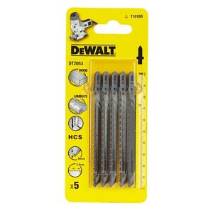 Dewalt Brzeszczot do wyrzynarek typ T HCS100x73mm podziałka 2,5mm 5szt. do drewna - DT2053 3097507 5035048060926