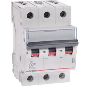 Legrand Wyłącznik nadprądowy S303 D25 TX3 25A 6kA 403757 3108958 3414970391278
