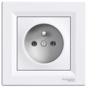 Schneider Electric Gniazdo pojedyncze z/u białe (EPH2800121) 3107434 3606480525919
