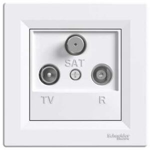 Schneider Electric Gniazdo antenowe RTV-SAT końcowe 1dB białe - EPH3500121 3107262 3606480526626