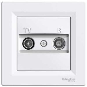 Schneider Electric Gniazdo antenowe RTV przelotowe 4dB białe - EPH3300221 3107266 3606480526428