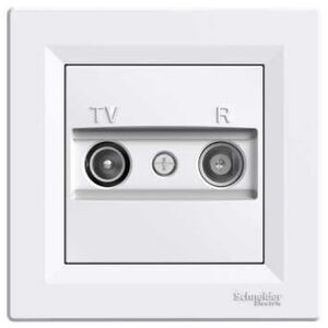 Schneider Electric Gniazdo antenowe RTV końcowe 1dB bez ramki białe - EPH3300721 3107270 3606480595806