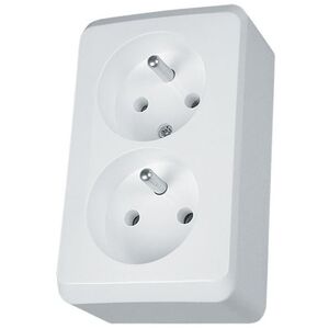 Schneider Electric Gniazdo 2-krotne z/u 16A IP20 białe GWN-230P - WDE001043 3107373 5904093552604