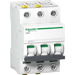 Schneider Electric Wyłącznik nadprądowy 3P B 10A 6kA AC iC60N - A9F03310 3107063 3606480439902