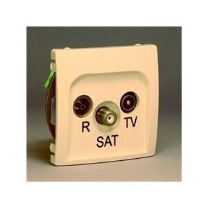 Kontakt-Simon Gniazdo antenowe BASIC MODUŁ RTV/SAT przelotowe beżowe - BMZAR-SAT10/P.01/12 3107927 5902787590055