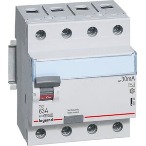 Legrand Wyłącznik różnicowoprądowy 4P 63A 0,03A typ AC P304 - 411709 3109696 3414970353108