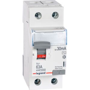 Legrand Wyłącznik różnicowoprądowy 2P 63A 0,03A typ AC P302 - 411511 3109704 3414970352446