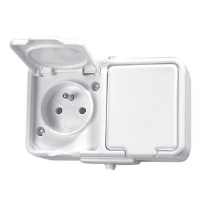 Schneider Electric Gniazdo Cedar hermetyczne 2-krotne z/u 16A IP44 białe (NT230H01) 3112423 5904093010036