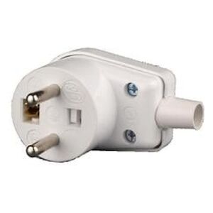 Schneider Wtyczka z uziemieniem 16A WB-6 biała - WB601 3109978 5904093013075
