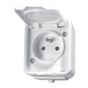 Schneider Electric Gniazdo Cedar hermetyczne 1-krotne z/u 16A IP44 białe (NT130H01) 3112424 5904093009979