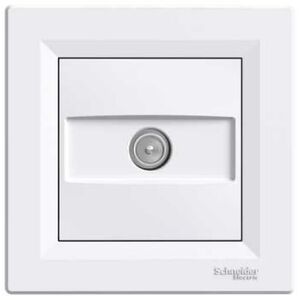 Schneider Electric Gniazdo antenowe ASFORA TV przelotowe 8dB białe - EPH3200321 3109880 3606480526343