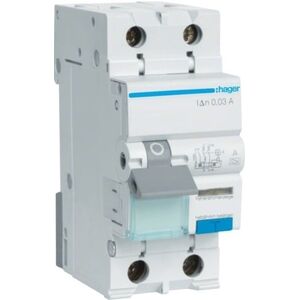Hager Wyłącznik różnicowo-nadprądowy 1+N 10A C 0,03A AC ADC960D 3111181 3250611010876
