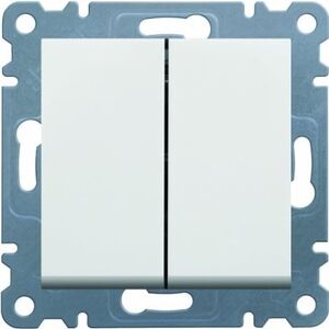 Hager Łącznik schodowy podwójny LUMINA 2 biały - WL0050 3110752 8694407000231