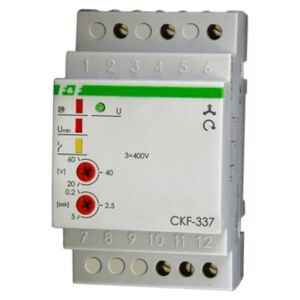 F&F Przekaźnik kolejności zaniku i asymetrii faz 10A 1P 0,2-5sek 20-60V CKF-337 3118687 5908312593225
