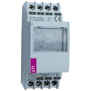 Eti-Polam Programator czasowy 2-kanałowy ETICLOCK 2 IP23 16A 002472012 3118620 8426709103712