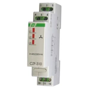 F&F Przekaźnik zaniku i asymetrii faz 10A 1P 4sek 55V CZF-310 3118694 5908312593126