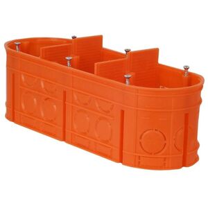 Simet Puszka podtynkowa 3-krotna MULTIWALL M3X60F 60mm pomarańczowa - 33167008 3114535 5907813224867