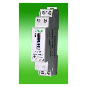F&F Licznik energii elektrycznej 1-fazowy 5/45A 230V z wyświetlaczem bębenkowym LE-01 3118798 5908312591634