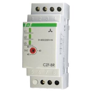 F&F Przekaźnik zaniku i asymetri faz 10A 1P 4sek 40-80V CZF-BR 3118698 5908312593119