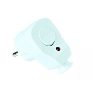 PCE Wtyczka kątowa 16A IP20 2P+Z z wyłącznikiem 0-1 i diodą biała (9002216) 3115685 5907711102939