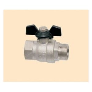 Hydroland Zawór kulowy wodny pełnoprzelotowy z motylkiem i dławikiem 3/4" tytan 3117822 5900308734391