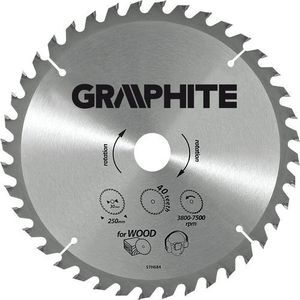 Graphite Tarcza do pilarki widiowa 210 x 30mm 100zębów ALU (55H610) 3151934 5902062997579