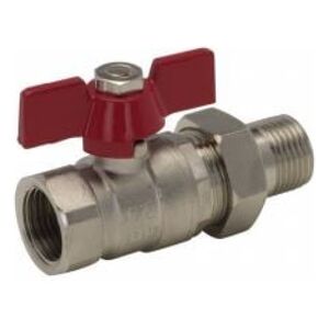Arco Zawór kulowy przelotowy Sena GW GZ 1/2" z półśrubunkiem i motylkiem 154103 3127094 8428519058596