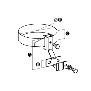 Elko-Bis Obejma uniwersalna nierdzewna 80-160mm niklowana 3166720 5907676711597