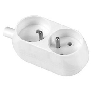 Plastrol Gniazdo przenośne podwójne 2x2P+Z białe (T-10464) 3169288 5902273427216