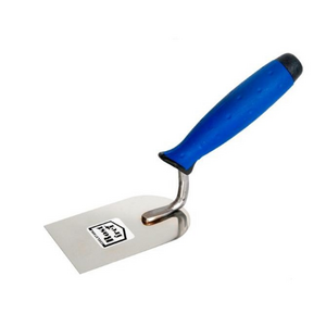 AWTools Kielnia sztukatorska nierdzewna łopatkowa 80mm uchwyt gumowy AW30246 3172848 5902198742616