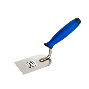 AWTools Kielnia sztukatorska nierdzewna łopatkowa 100mm uchwyt gumowy AW30247 3172849 5902198742623