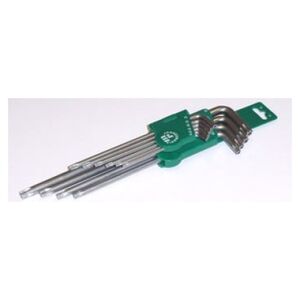 Jonnesway Zestaw kluczy trzpieniowych torx typ L T9-T50 z otworem 10szt. (H08S110S) 3173537 4719152169805