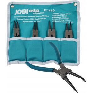 JOBIextra Komplet szczypiec Seegera 200mm 4szt. w etui (X7942) 3184107 5900774579526