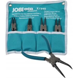 JOBIextra Komplet szczypiec Seegera 225mm 4szt. w etui (X7943) 3184108 5900774579434