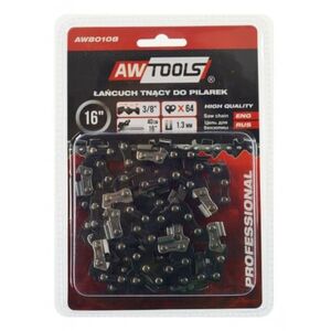 AWTools Łańcuch tnący do pilarki 40cm 16" 3/8" 1,3mm 64-ogniwa (AW80108) 3183591 5902198740629