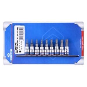 King Tony Zestaw nasadek trzpieniowych Torx z otworem 1/4" T10-T40 7szt. (2107PR) 3187676 4712755682832